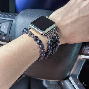 Stellar Stone Beaded Apple Watch Band