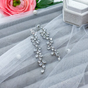 Bridal Crystal Chandelier Earrings