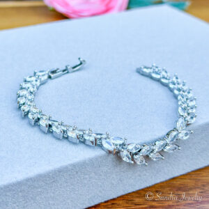 Cubic Zirconia Classic Bracelet for Bride