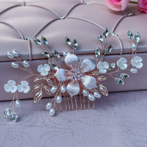 rose gold hair comb