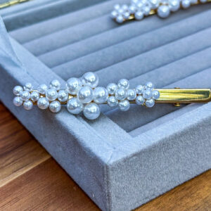 Floral Pearl Hair Clip for Bride