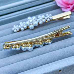 Floral Pearl Hair Clip for Bride