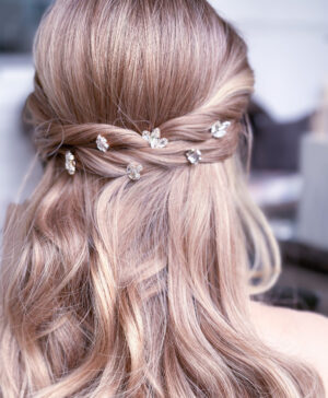 Delicate Crystal Hair Pins for Wedding