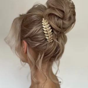 Gold Leaf Hair Comb for Wedding