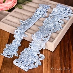 Classic Something Blue Garter Set for Weddings