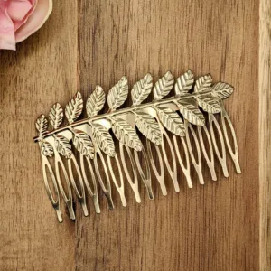 Gold Leaf Hair Comb for Wedding