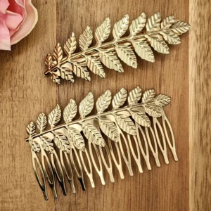 Gold Leaf Hair Comb for Wedding