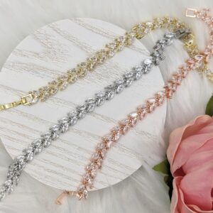 Cubic Zirconia Classic Bracelet for Bride