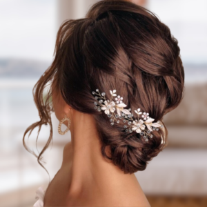 Flower Hair Comb and Pin - Stunning Wedding Hair Piece