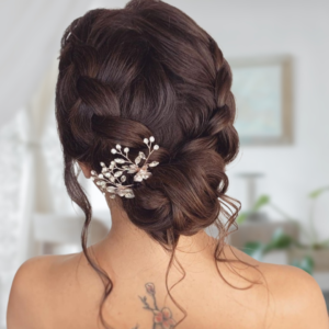 Flower Bridal Hair Pin - Elegant Wedding Hair Accessory