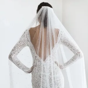 Luxury Pearl Wedding Veil