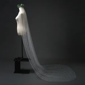 Luxury Pearl Wedding Veil