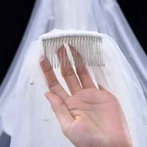 Luxury Pearl Wedding Veil