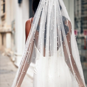 Luxury Pearl Wedding Veil